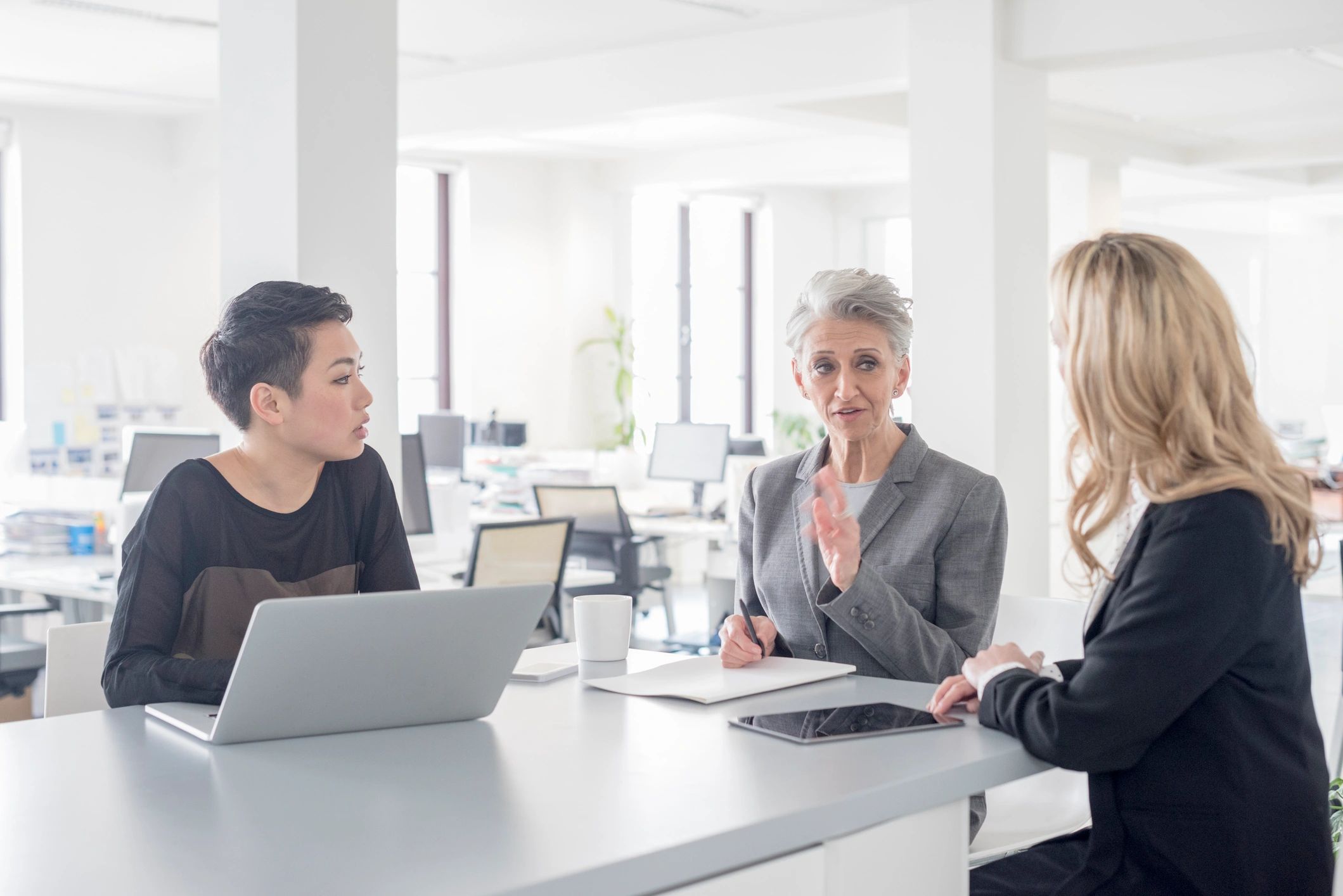 Business team meeting in a modern office